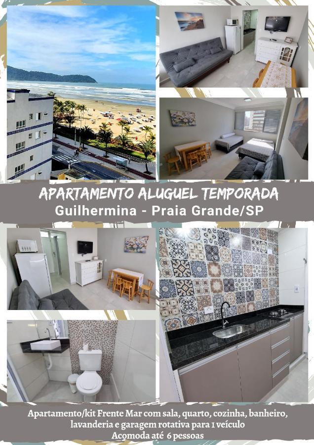 Apartamento Kit Praia Grande Na Guilhermina Frente Marアパートメント エクステリア 写真