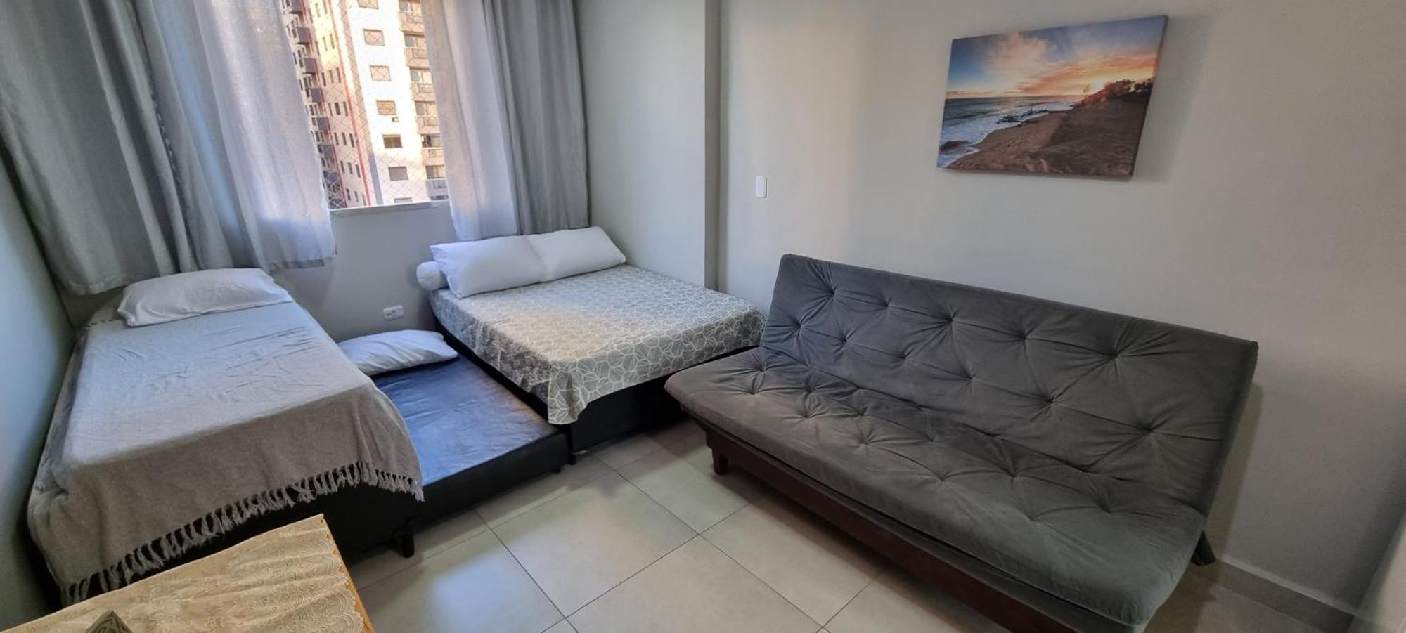 Apartamento Kit Praia Grande Na Guilhermina Frente Marアパートメント エクステリア 写真